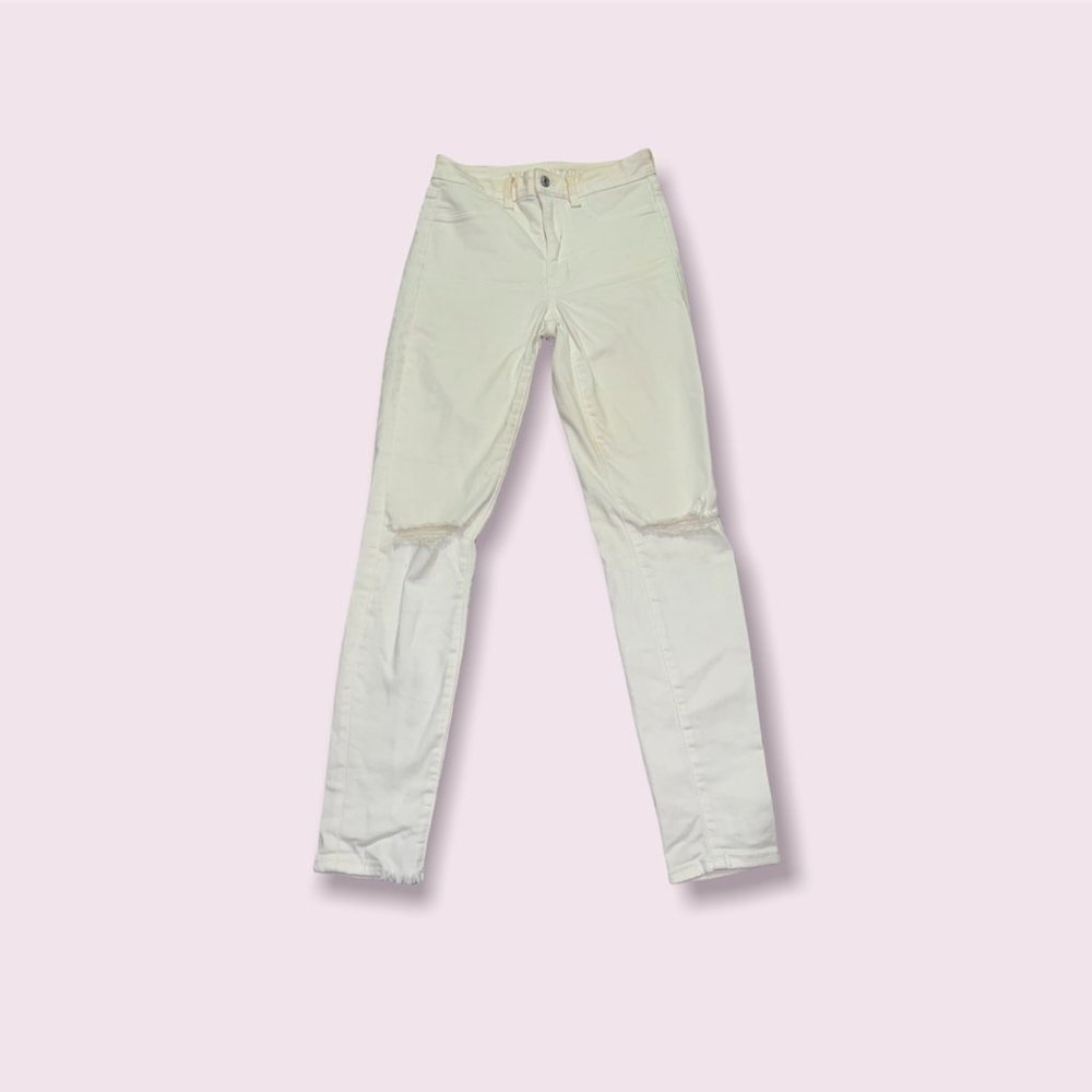 AE White Skinny Jeans